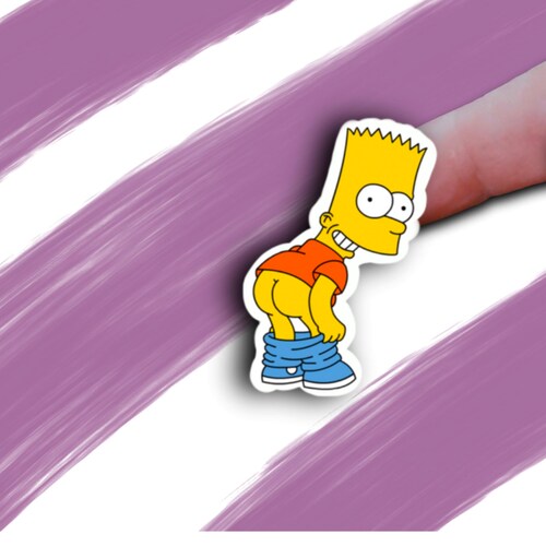 Bart Simpson Sticker Laptop Decal Phone the Simpsons - Etsy Canada Bart Simpson Sticker Laptop Decal Phone the Simpsons - Etsy Canada