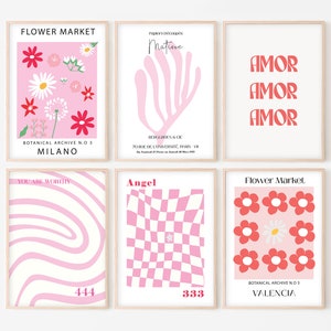 Pacchetto 6 stampe d'arte matisse matisse papiers decoupes stampa d'arte rosa matisse stampa d'arte digitale matisse matcha poster mercato dei fiori di matisse