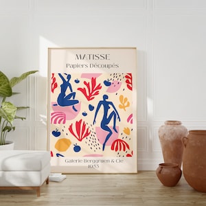 Matisse wall art - matisse la danse the dance cut outs matisse poster Henri Matisse Dance Poster Abstract Art Print, French Wall Art