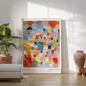 Paul Klee Southern Gardens 1919 wall art print paul klee print modern art print paul klee souther gardens print geometric art print