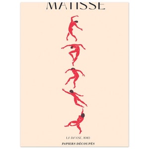 Matisse the la danse the dance cut outs papiers decoupes N.O 9 matisse poster Henri Matisse Dance Poster Abstract Art Print, French Wall Art