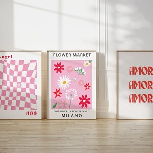 Pacchetto 3 stampe d'arte matisse matisse papiers decoupes stampa d'arte rosa matisse stampa d'arte digitale matisse matcha poster mercato dei fiori di matisse