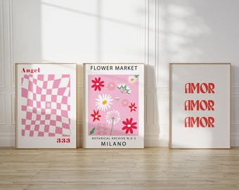 Bundle 3 matisse art prints matisse papiers decoupes matisse pink art print matisse matcha digital art print matisse poster flower market