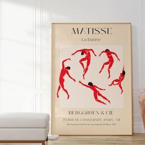 Matisse the la danse the dance recorta papiers decoupes N.O 8 pared arte impresión arte digital impresión arte moderno impresión matisse pared arte decoupes