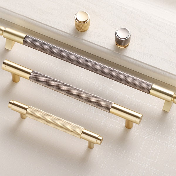 7.56" 10"  Gold Gray Long Cabinet Pulls Handles Modern Drawer Pulls Knobs Dresser Pulls Knobs Closet Ambry Door Pulls Handles 192 256mm 0075