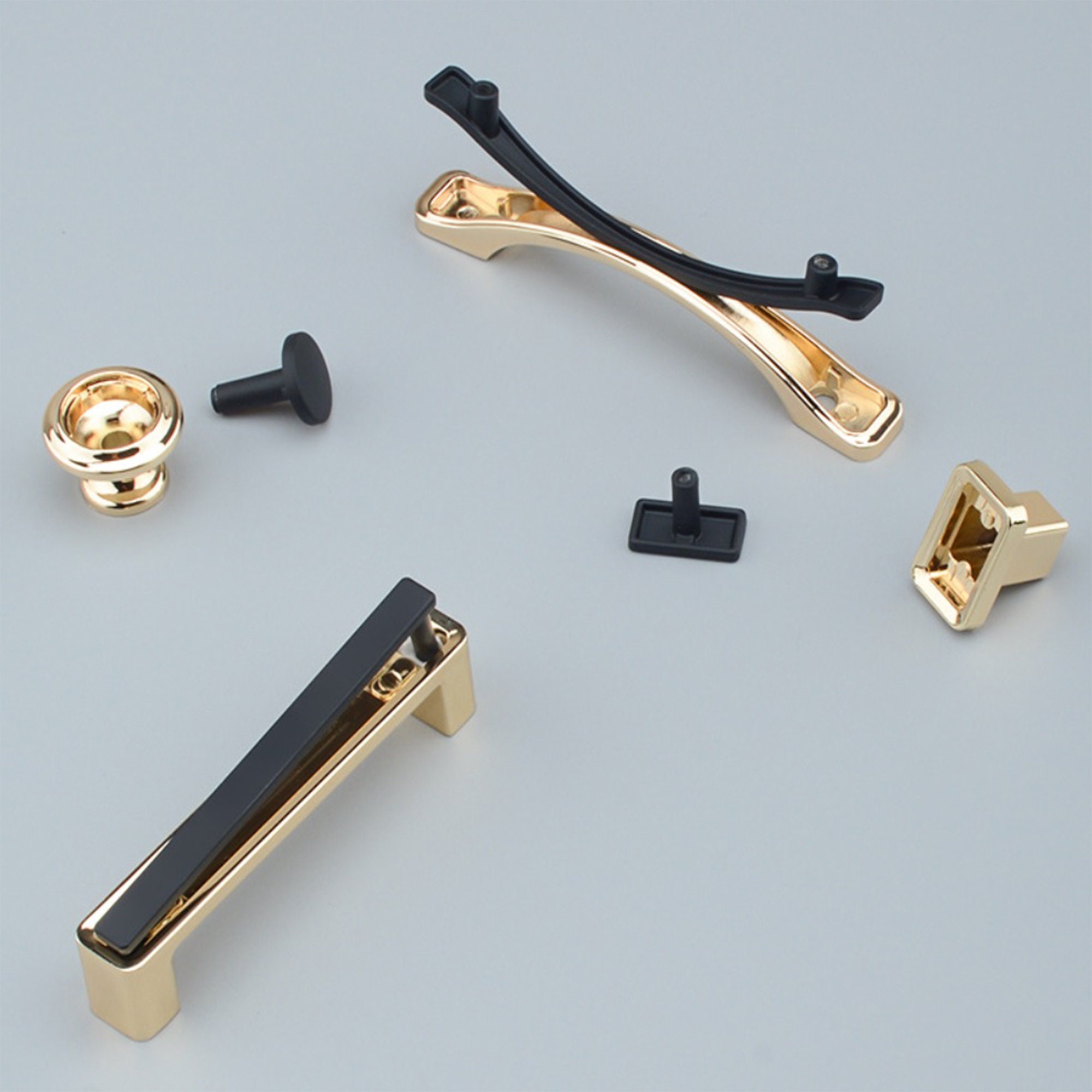 3.75 5 7.56 Black Gold Pulls Etsy