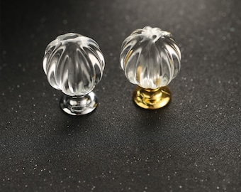 1.2" Gold Glass Ball Drawer Knobs Cabinet Knobs Crystal Drawer Pulls Cabinet Pulls Dresser Knobs Closet door pull Cabinet Hardware 30mm W661