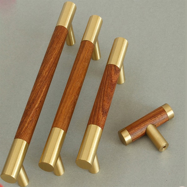 Long Solid Brass Wood Cabinet Handles Pulls Knobs Modern Dresser Handles Pulls Copper Drawer Knobs Handles Pulls Hardware 256 322mm W307