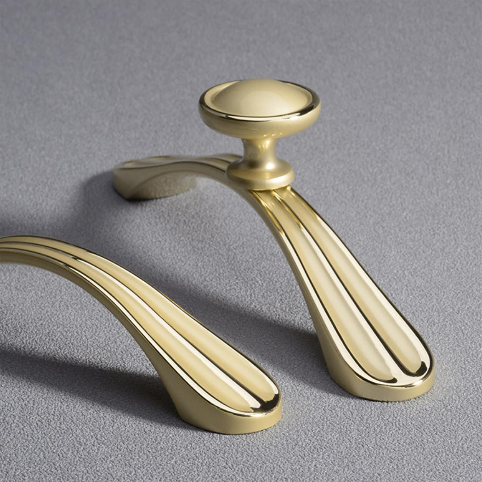 3.75 5 Matte Gold Pulls Handles Etsy