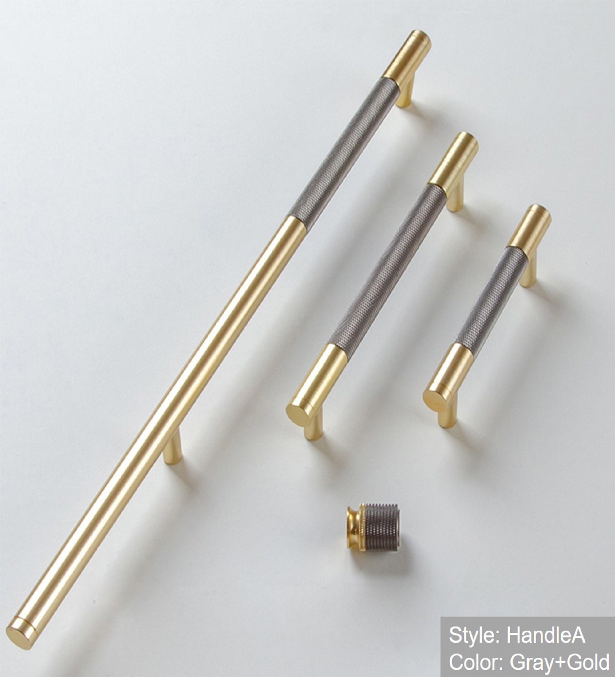 7.56 10 Gold Gray Long Pulls Handles Etsy