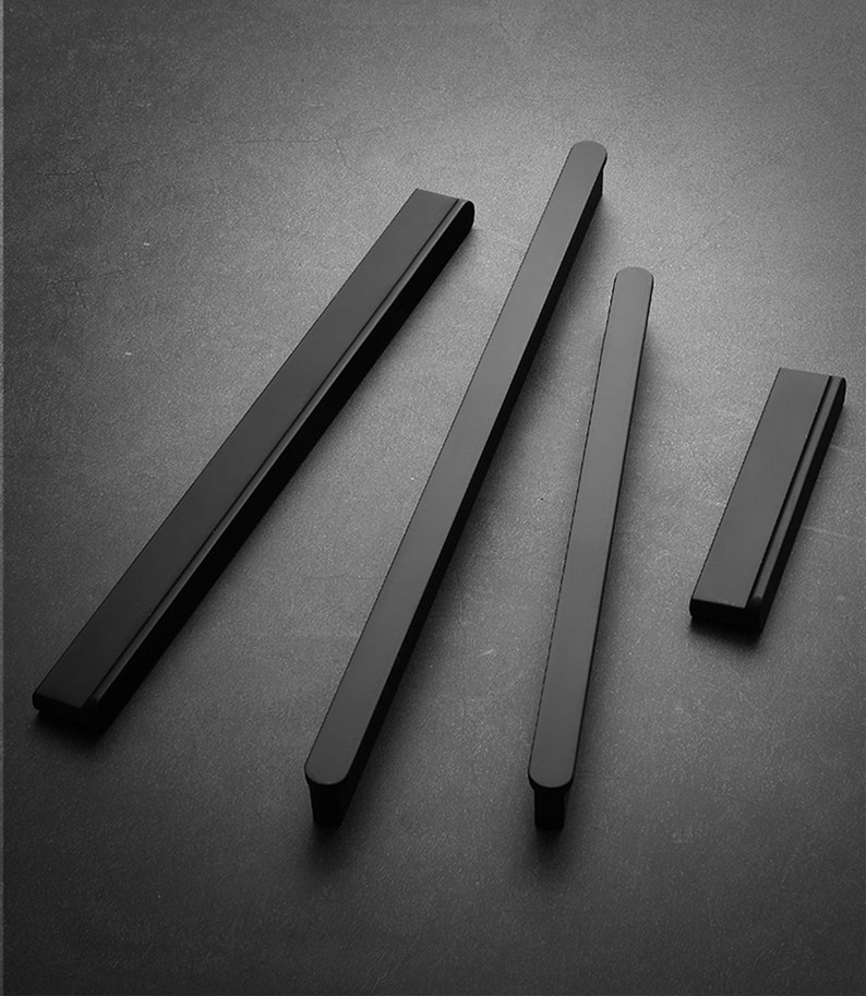 Extra Long Gold Black Pulls Handles Drawer Handles Etsy