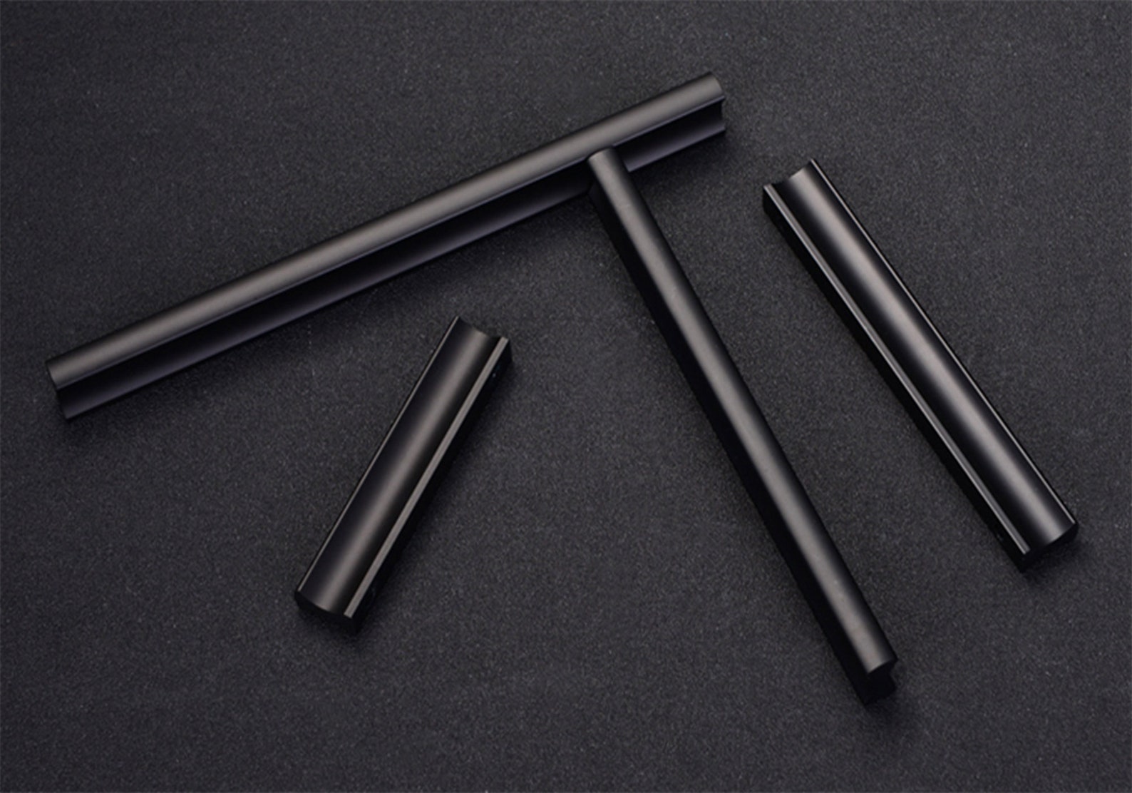 Extra Long Aluminum Black Door Pulls Handles Drawer Etsy UK