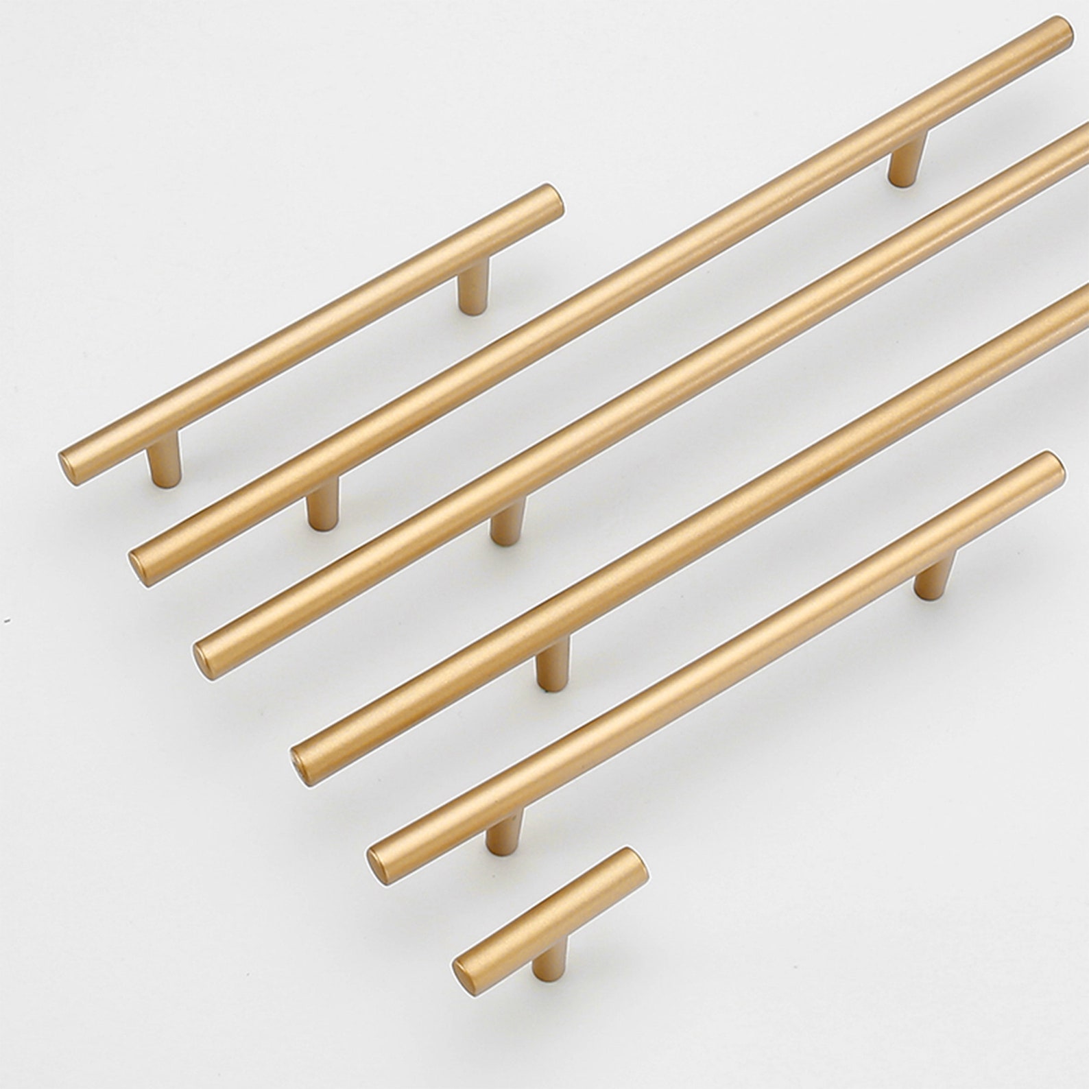 Simple Long Black Gold Hardware Gold Knobs Etsy