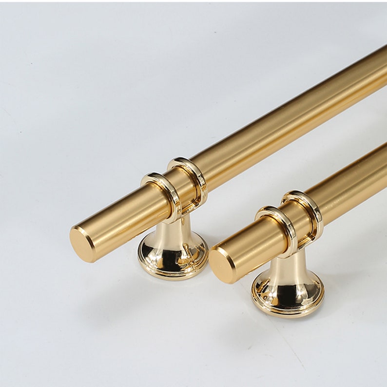 Extra Long Gold and Black Cabinet Handles Pulls /dresser - Etsy