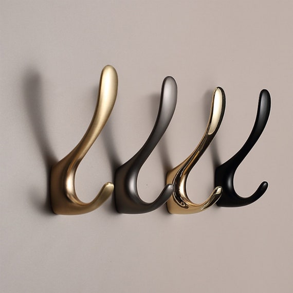 Zinc Alloy Black Gold Gray Single Coat Hook Wall Hooks Bathroom Door Towel  Hooks Rear Locker Hook Coat Rack Hooks Furniture Hardware WR131 -  UK