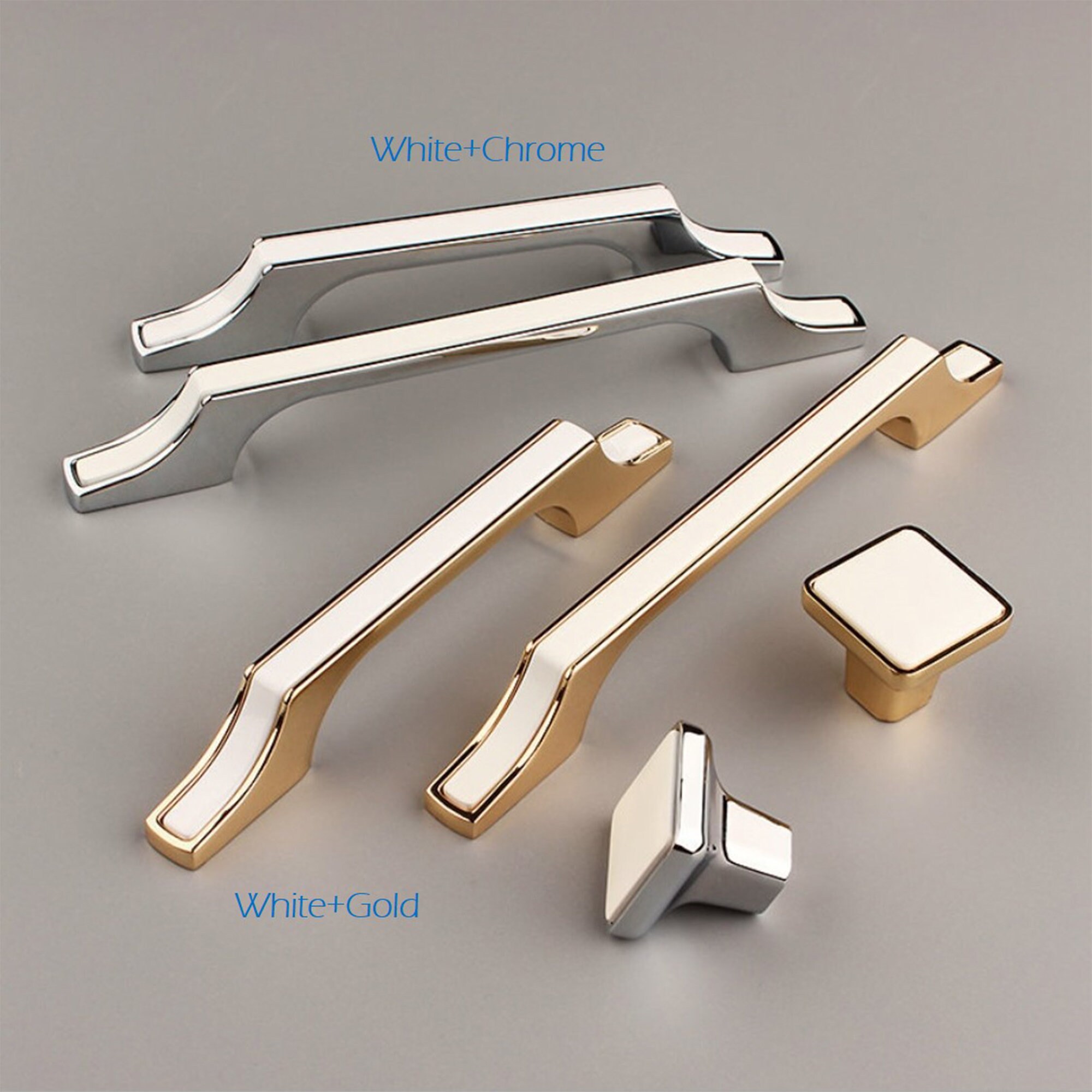 3.75 5 7.56 Black Chrome Handles Etsy