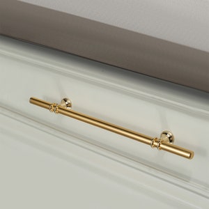 Extra Long Gold and Black Cabinet Handles Pulls /dresser Handles Pulls ...