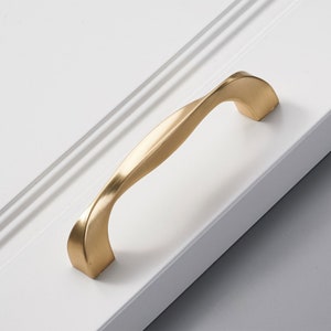 8.8 12.6 Long Brushed Gold Cabinet Pulls Handles Knobs Modern Drawer Door Pulls Knobs Dresser Pulls Handles Knobs Cabinet Hardware W772 afbeelding 7