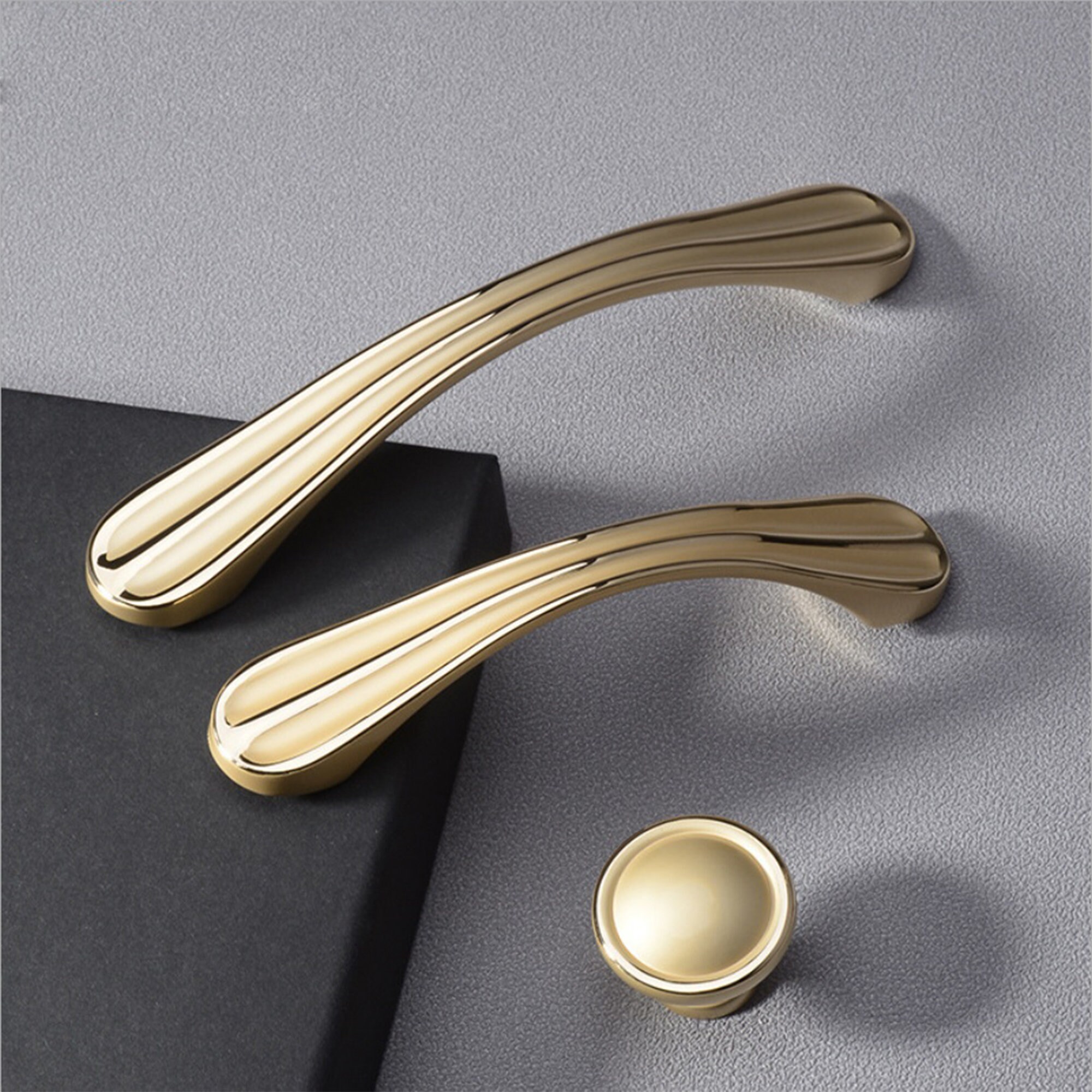 3.75 5 Matte Gold Pulls Handles Etsy