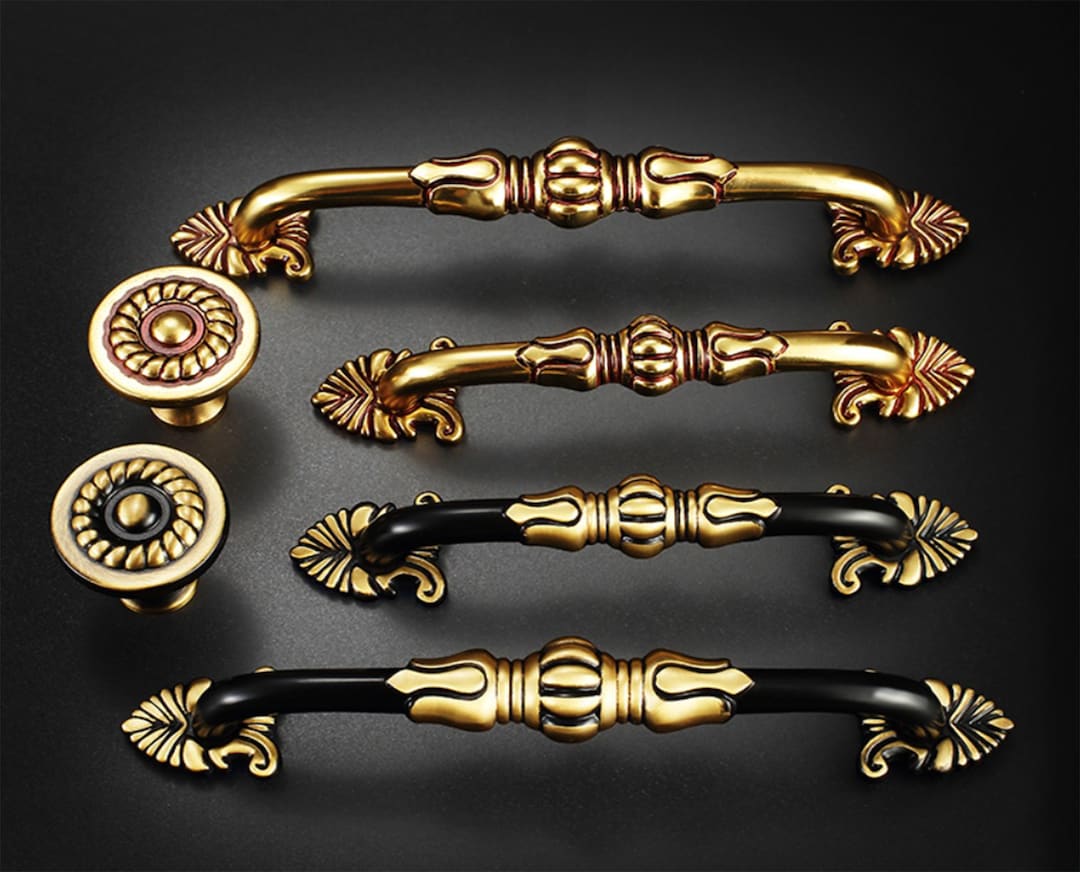 3.75" 5" European Style Kitchen Cabinet Pulls Solid Brass Wardrobe ...