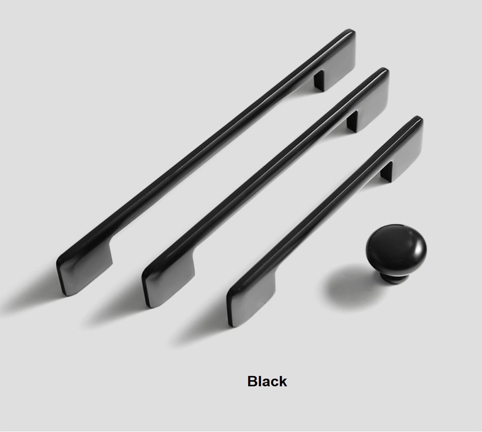 5 6.3 7.56 Black Chrome Handles Etsy
