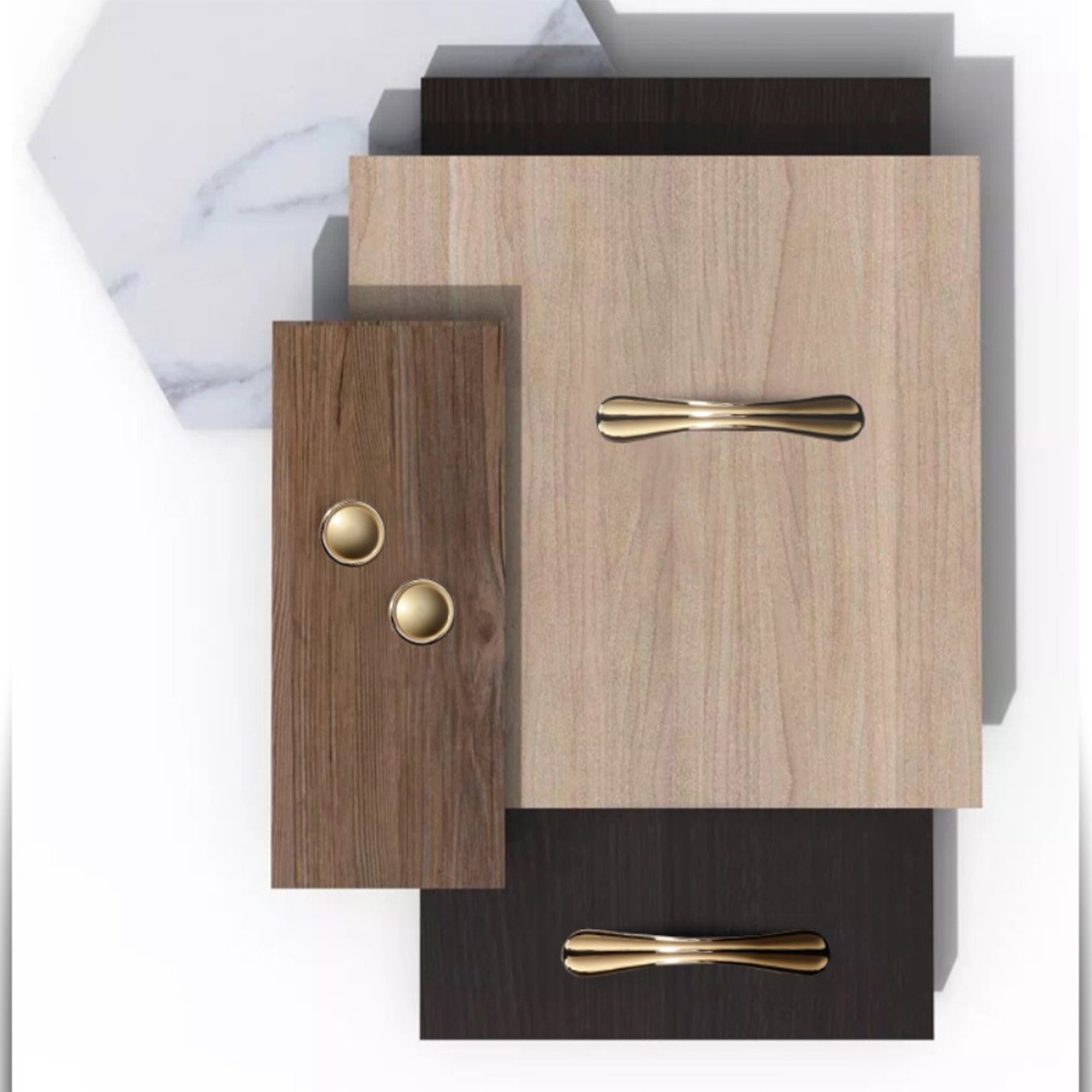 3.75 5 Matte Gold Pulls Handles Etsy