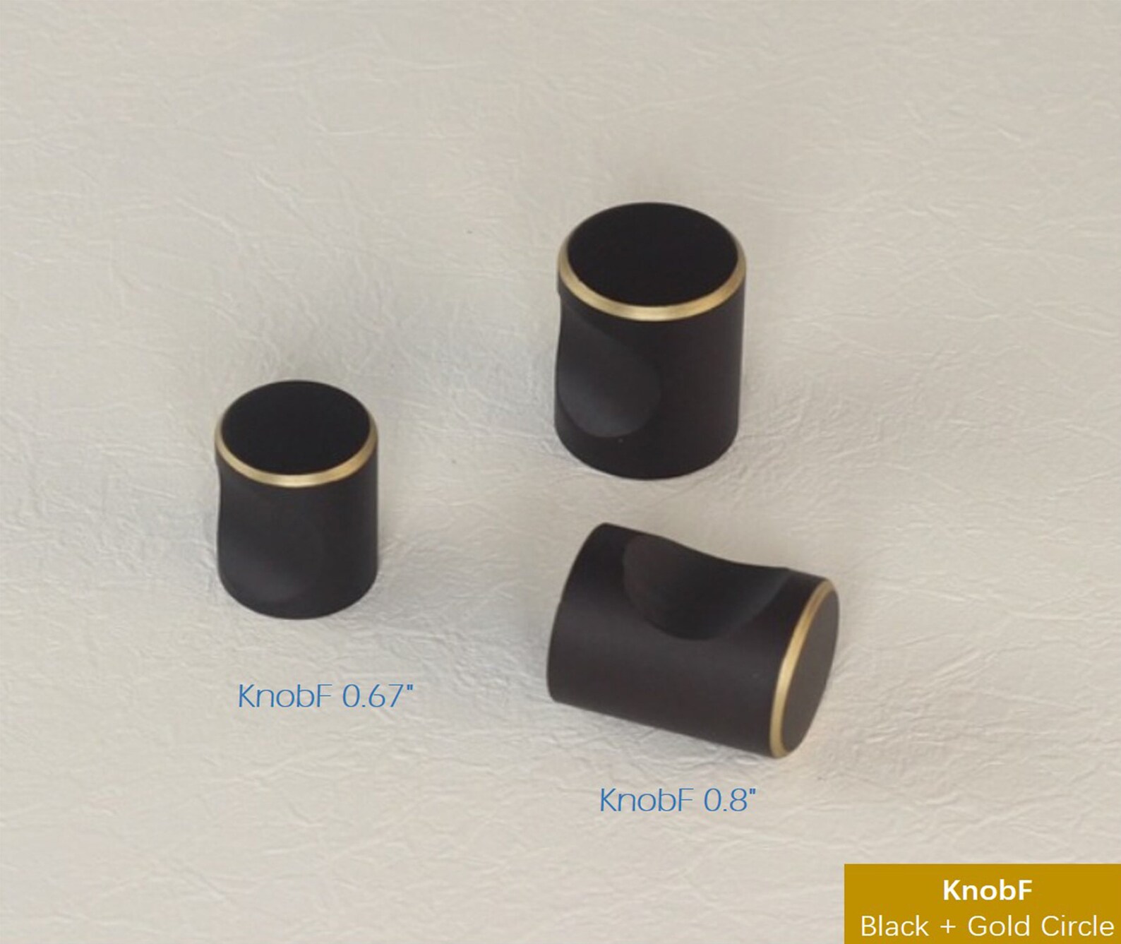 Cobre puro latón sólido oro negro oro círculo perillas tira de | Etsy