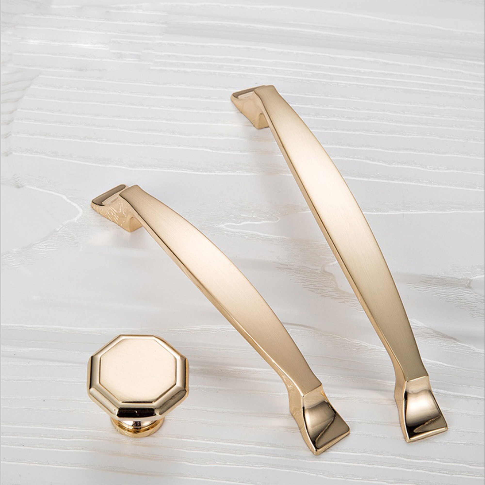 3.75 5 Polished Gold Handles Pulls Gold Etsy