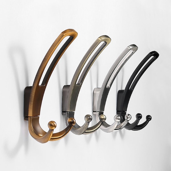 Zinc alloy Sliver Bronze Chrome coat hook coat hook single hook wall hook coat hook coat hook rear locker hook Hardware  W761