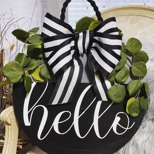 Hello door hanger