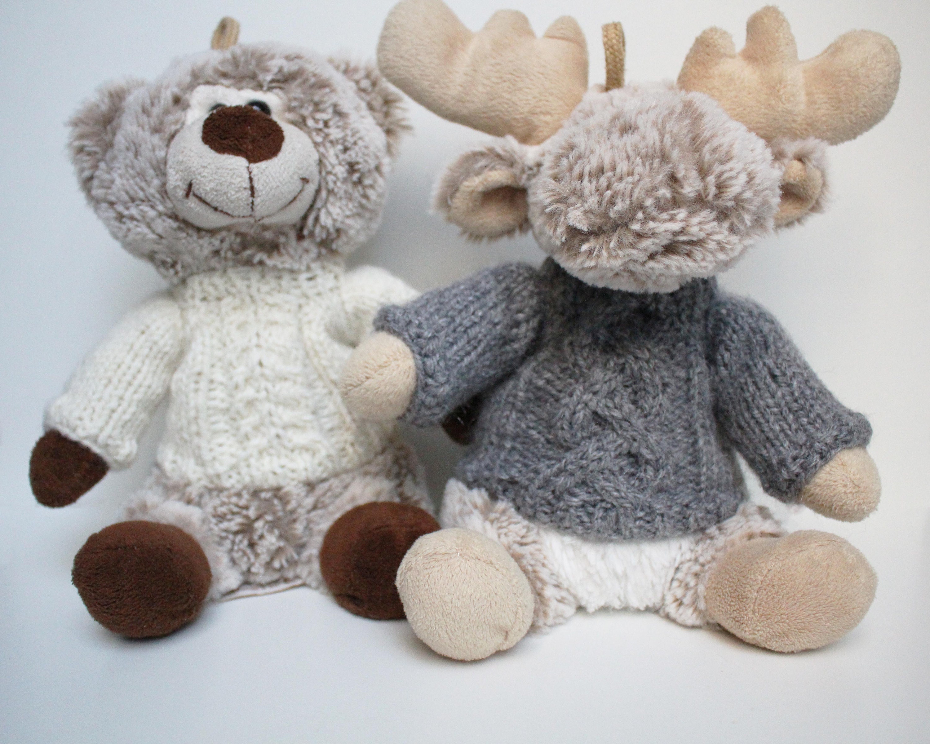 Custom Knitted Sweater for Stuffed Animal, Made to Measure Personalized Teddy Bear Sweater With