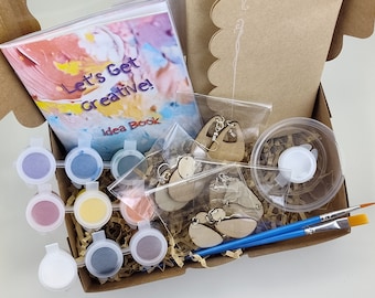 Kit de pintura de aretes DIY / Kit de pintura de joyas DIY / Aretes de madera / Pintura de aretes de moda / Libro de ideas / Pintura creativa de aretes