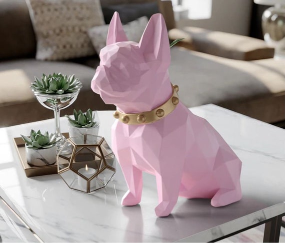 Home Decor Crafts Dog Figurine Resin Art Animal Dog Sculpture Statue Adornments 