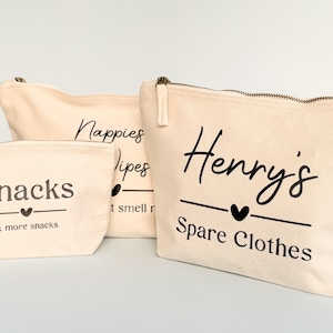 Ensemble de pochettes personnalisées pour sac de bébé, organisateur de chambre d'enfant, sac à langer image 1