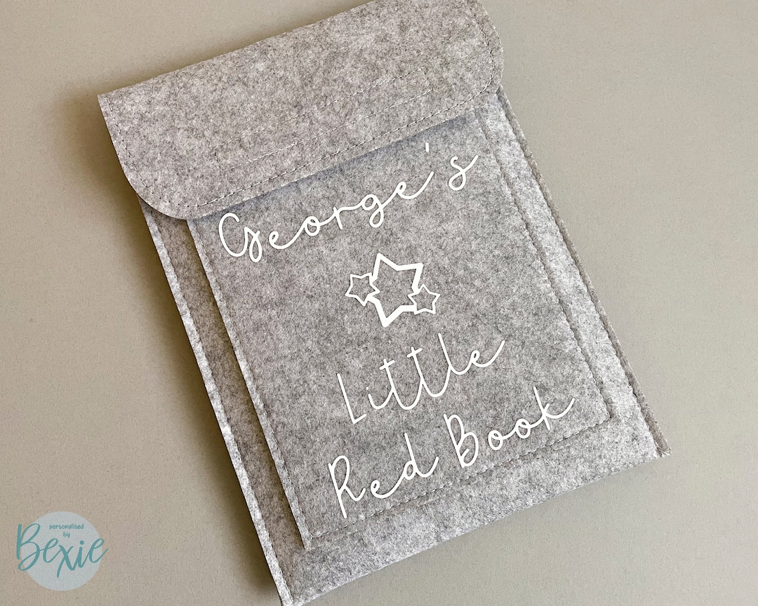 Personalised Little Red Book Folder Baby Red Book Personalised Baby