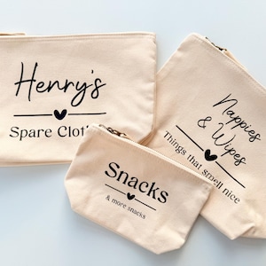 Ensemble de pochettes personnalisées pour sac de bébé, organisateur de chambre d'enfant, sac à langer image 6