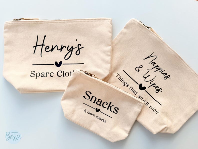 Ensemble de pochettes personnalisées pour sac de bébé, organisateur de chambre d'enfant, sac à langer image 6