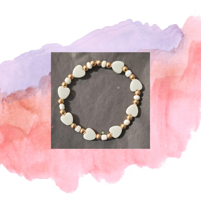 Pastel Heart Bracelets