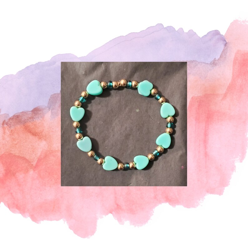 Pastel Heart Bracelets