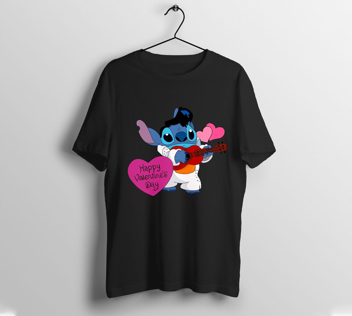 Elvis Stitch Classic TShirt Etsy