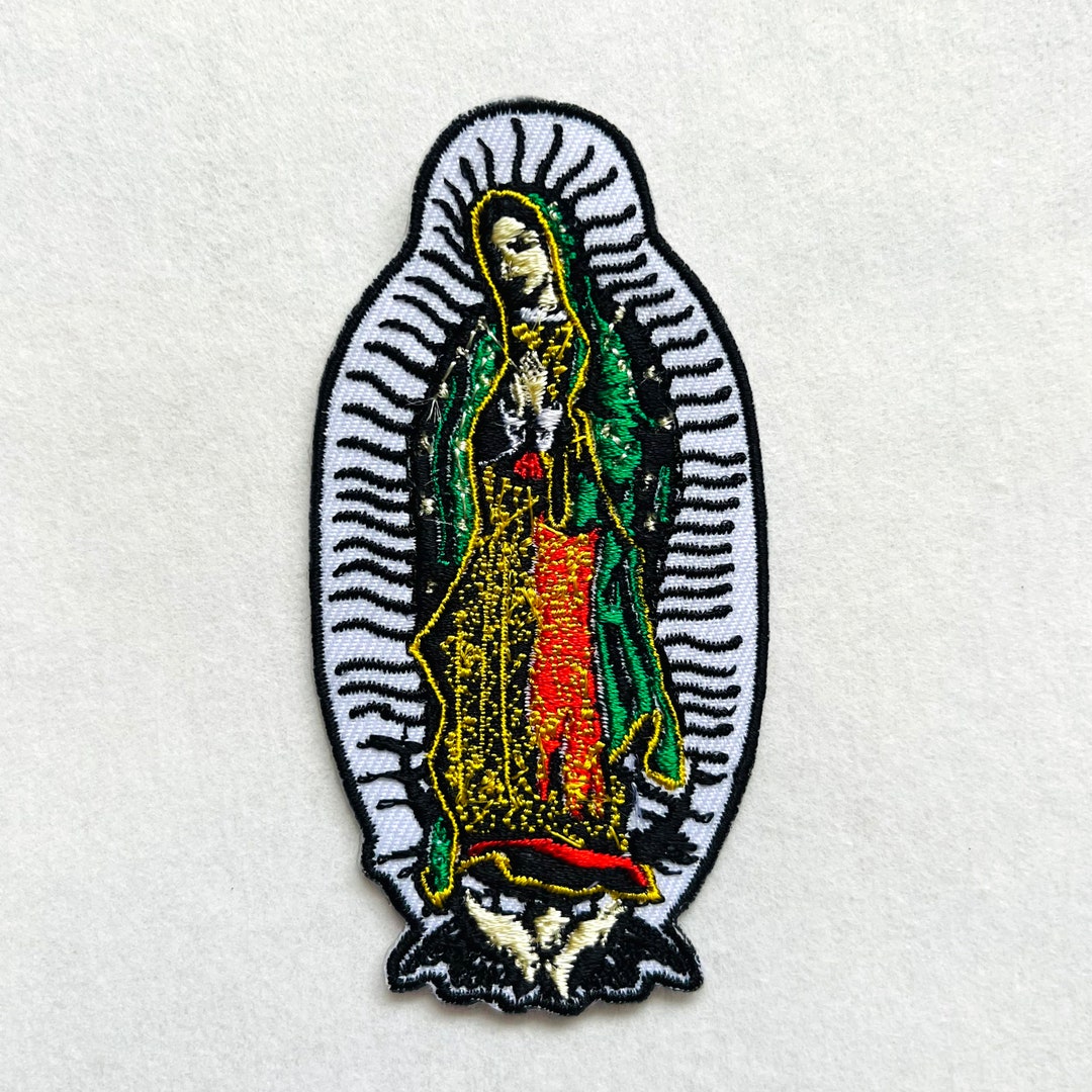 2 Packs St. Mary the Virgin Patch Embroidered Iron on / Sew on Applique