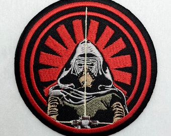 2 PACK Star Wars Kylo Ren Patch The Force Awakens Movie Applique Embroidered Iron on Sew Patches The Last Jedi for Backpacks, Jackets, Jeans