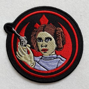2 PACK Leia Princess Star Wars Patch Inspired Embroidered Iron on/Sew on  Patches The Last Jedi Accessories Applique for Bag, Jackets, etc.