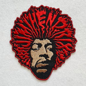 Jimi Hendrix Hendrix_1 Patch Badge Embroidered Iron on Applique Souvenir Accessory