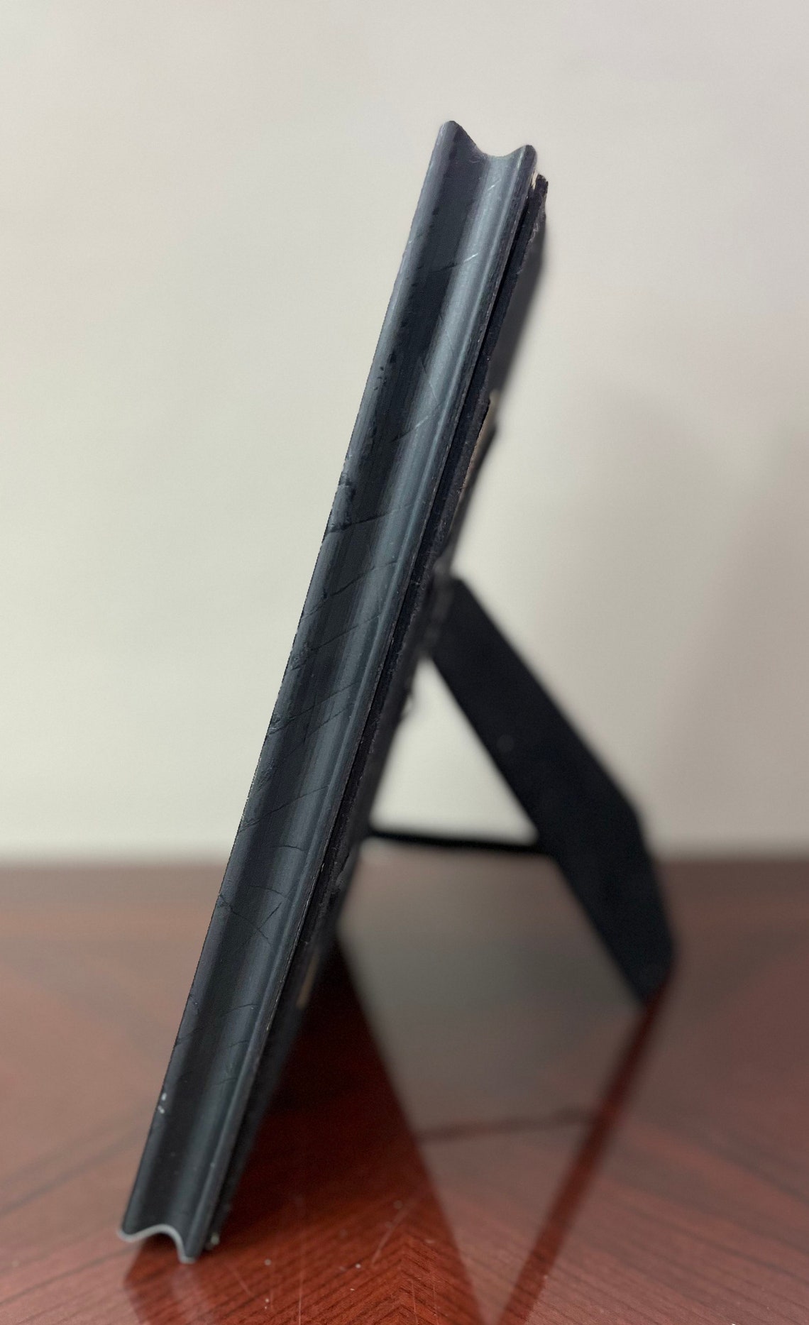 Vintage Kirkland 4x6 wood carved frame velvet easel style Etsy