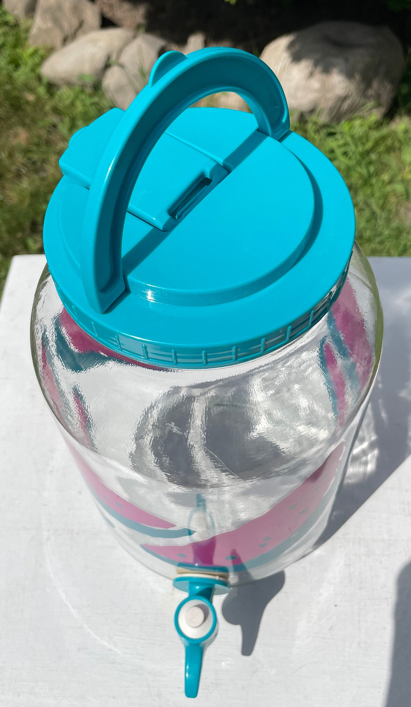 Vintage Sun tea ice tea gallon glass Jar with spigot and Etsy