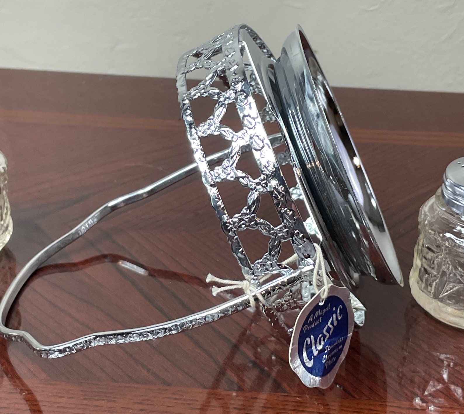 Queen Anne By mayell & co Cruet set cut glass Silver platted Etsy