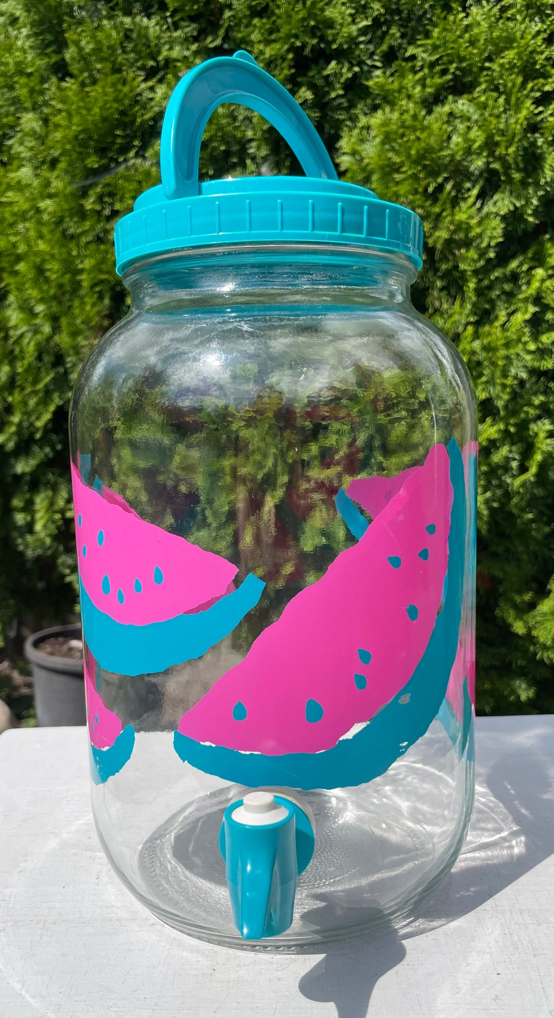 Vintage Sun tea ice tea gallon glass Jar with spigot and Etsy