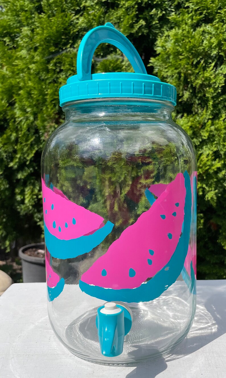 Vintage Sun tea ice tea gallon glass Jar with spigot and Etsy