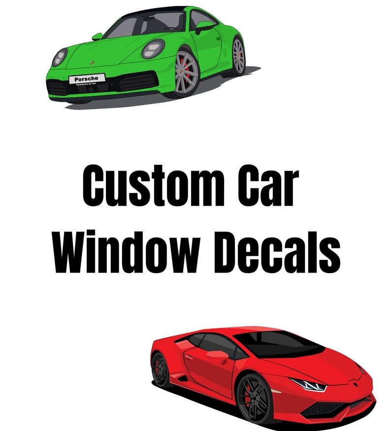 CUSTOM Car Window Decals Etsy
